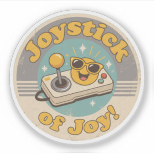 Sticker Manette rétro drôle design vintage de joie