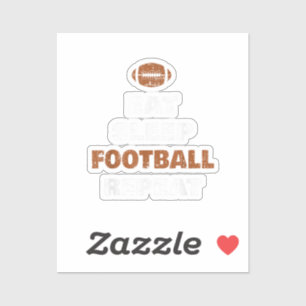 Sticker Manger Dormir Football Répéter Amour Football Vint