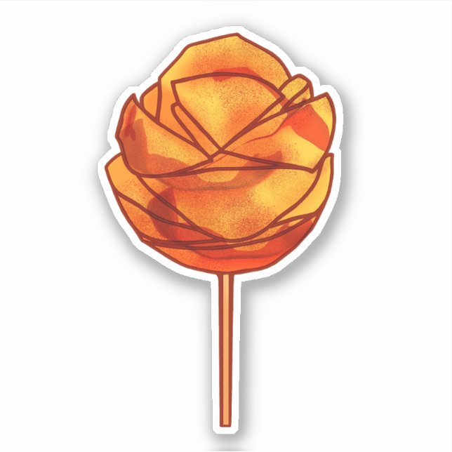 Sticker Mango Épicé Sur Un Bâton (Devant)