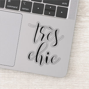 Sticker Manuscrit Girly de motivation chic de "Tres"