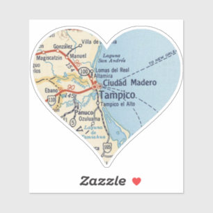 Sticker Mapa De Tampico