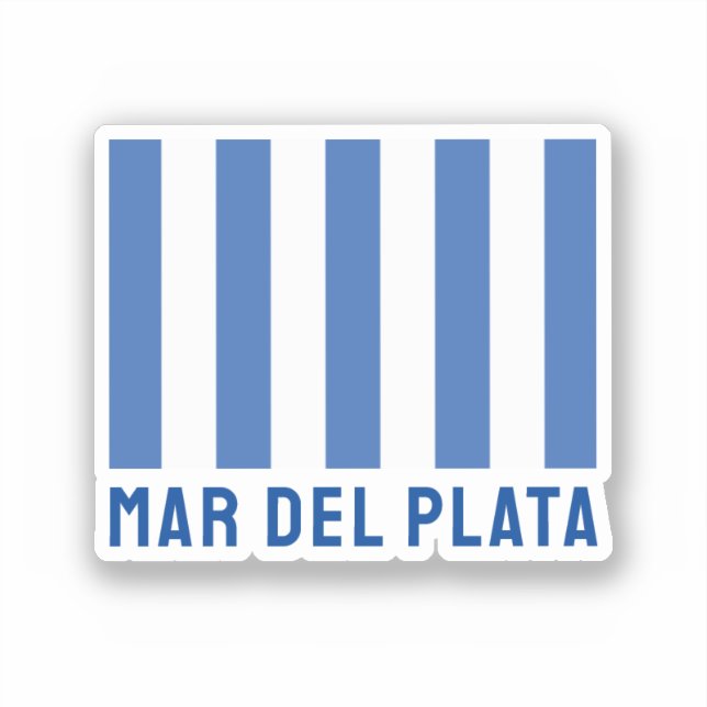 Sticker Mar del Plata (Drapeau), Argentine (Recto)