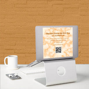 Sticker Marbre des Faux Orange