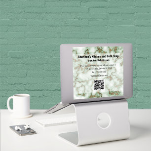 Sticker Marbre d'or Faux Green