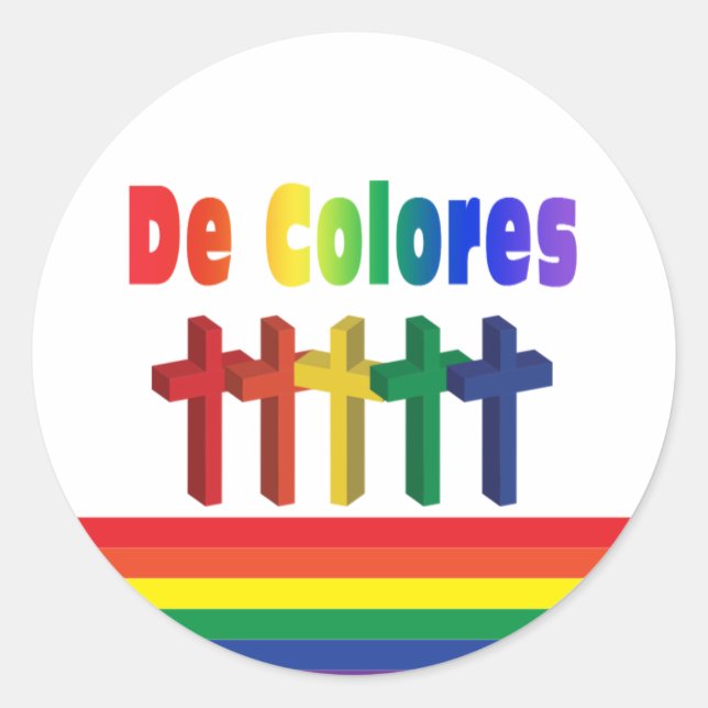 Sticker Marching Crosses De Colores (Devant)