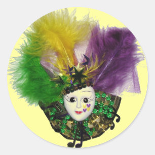 Sticker Mardi Gras Mask