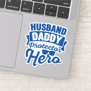 Sticker Mari.Papa. Protecteur. Héros.