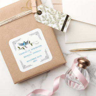 Sticker Mariage Blue Bird of Happiness