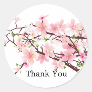 Sticker Mariage Cherry Blossom Favoriser Merci