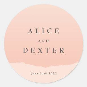 Sticker Mariage classique moderne Blush