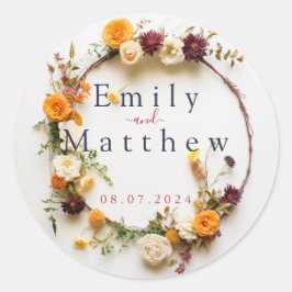 Sticker mariage de automne