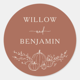 Sticker Mariage de automne simple