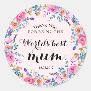 Sticker Mariage de  de couronne rose