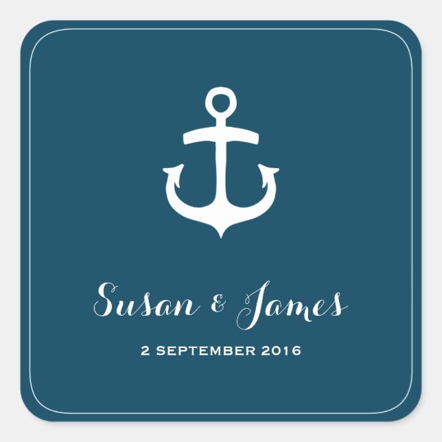 Sticker Mariage de la marine nautique Favoriser le (Devant)