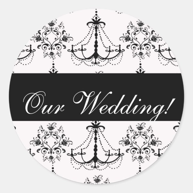 Sticker Mariage de lustre noir (Devant)