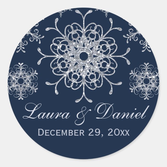 Sticker Mariage de Parties scintillant d'argent de (Devant)
