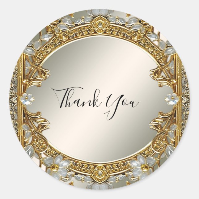 Sticker Mariage de phoque blanc orange or (Devant)