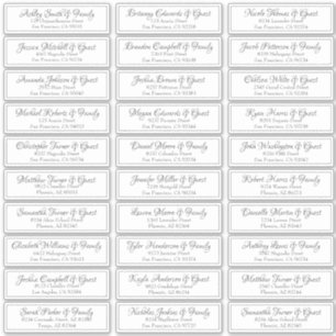 Sticker Mariage de script cursif moderne Adresse