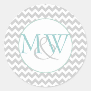 Sticker Mariage d'enveloppe Chevron élégant