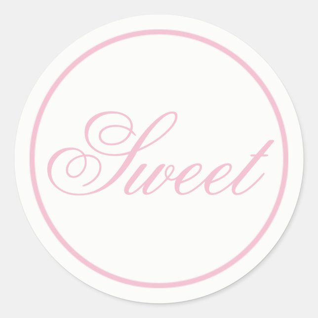 Sticker Mariage "doux" - rose pâle (Devant)