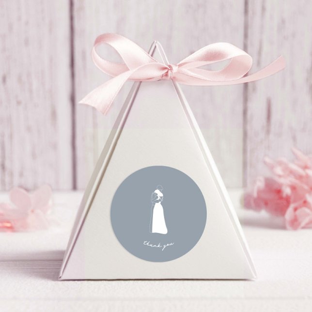 STICKER Mariage DUSTY BLEU Main tiré Couple (Créateur téléchargé)