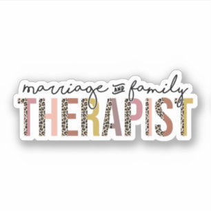 Sticker Mariage et thérapeute de famille, thérapeute de ma