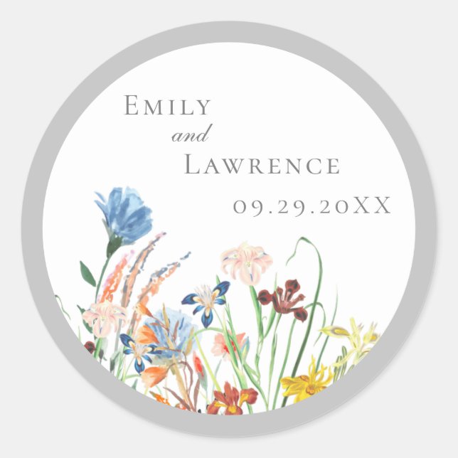 Sticker Mariage Fleur sauvage Winsome (Devant)