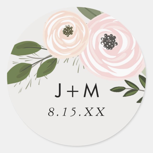 Sticker Mariage floral (Devant)