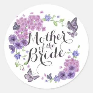 Sticker Mariage Mère des papillons de mariée