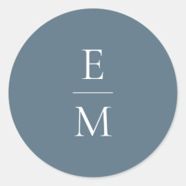 Sticker Mariage minimaliste Monogramme