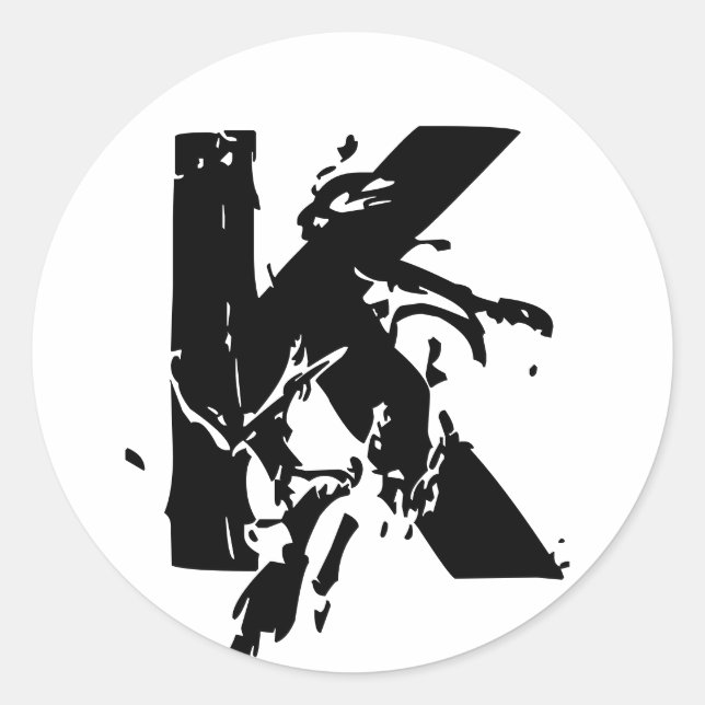 Sticker Mariage Monogram K (Devant)