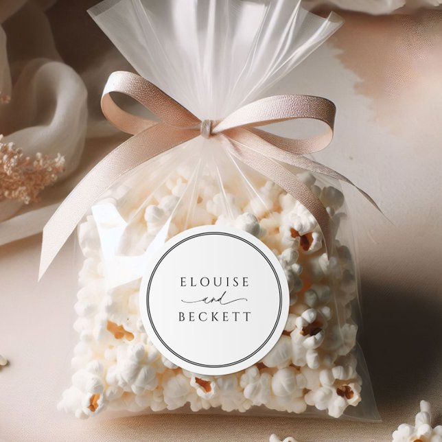 Sticker Mariage noir et blanc (Créateur téléchargé)