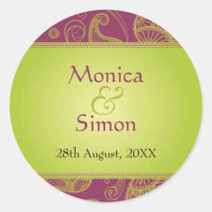 Sticker Mariage Paisley Dreams