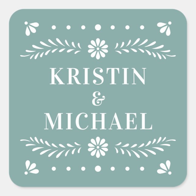 Sticker Mariage Papel Picado (Devant)