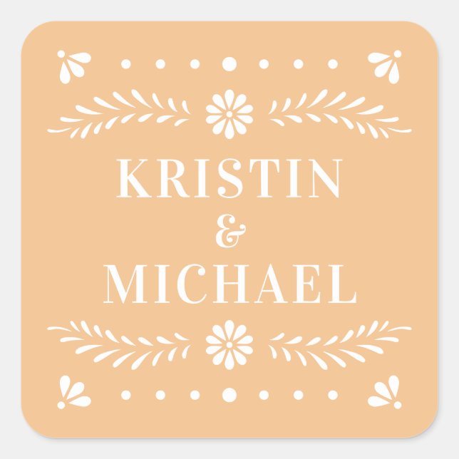 Sticker Mariage Papel Picado (Devant)