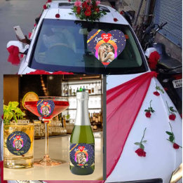 Sticker Mariage photo personnalisé VIP moderne et 