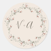 Sticker Mariage Rose sauvage