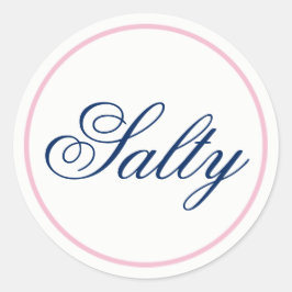 Sticker Mariage "salé" - Rose et bleu marine