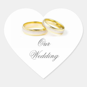 Sticker Mariage simple d'élégance