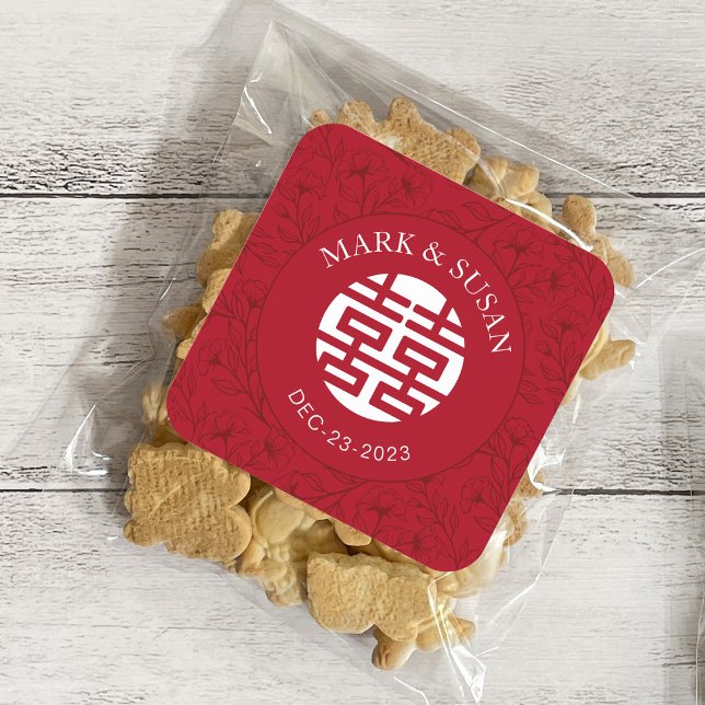 Sticker Mariage traditionnel chinois élégant (Créateur téléchargé)