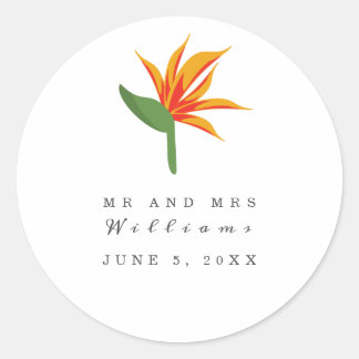 Sticker Mariage Tropical Bird of Paradise