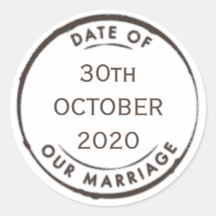 Sticker Mariage vintage Passport