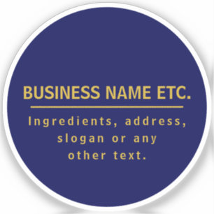 Sticker Marine Blue & Gold polyvalent