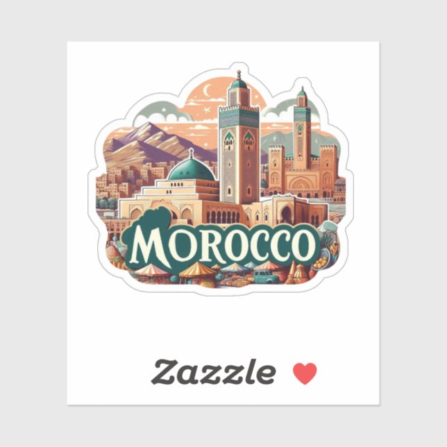 Sticker Maroc (Feuille)