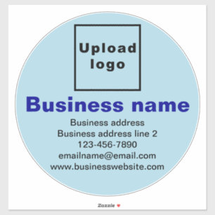 Sticker Marque commerciale sur bleu clair Grand Vinyle ron