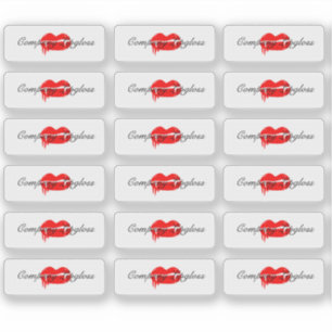 Sticker Marque du logo Halloween Lip Gloss Packaging