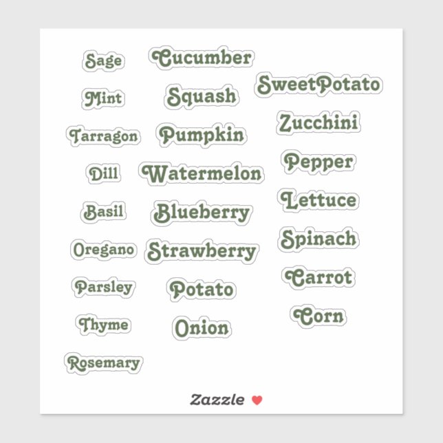 Sticker Marqueur de jardin (Feuille)