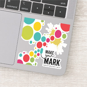 Sticker marquez vos points de couleur marquante