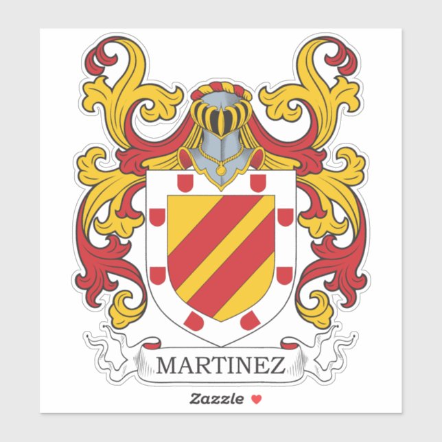Sticker Martinez Family Crest (Feuille)