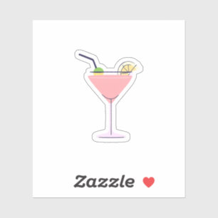 Sticker Martini rose